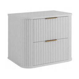 Heze Furniture Elegance Glamour Style 2 Drawer Bathroom Vanity Cabinet 60Cm - White - thumbnail 2