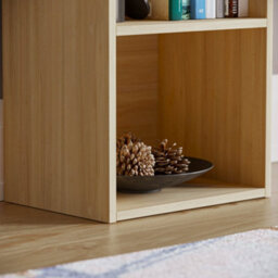 Lassic Vida Designs Oxford Oak 4 Tier Cube Bookcase Freestanding Shelving Unit (H)1060mm (W)320mm (D)240mm - thumbnail 4