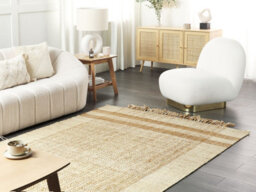Beliani Rug Ortaoba Beige 160 X 230 Cm Jute - thumbnail 2