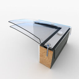 Mardome Trade Polycarbonate Roof Light Dome Only 1200mm X 1200mm, Double Skin, Clear, Fixed, Manual Trickle Vents - thumbnail 2