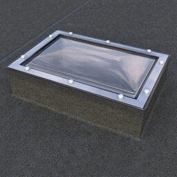 Mardome Trade Polycarbonate Roof Light Dome Only 1200mm X 1200mm, Double Skin, Clear, Fixed, Manual Trickle Vents - thumbnail 4