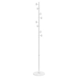 Vidaxl Coat Stand White 176 Cm Powder-Coated Iron - thumbnail 2