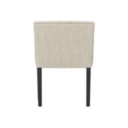 LPD Shay Stone Winged Armed Dining Chair With Anthracite Linen Fabric (1 Per Pack) - thumbnail 4