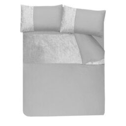 Smart Living Soft & Elegant Cosy Velvet Cuff Panel Duvet Cover Set With Pillowcases - thumbnail 3