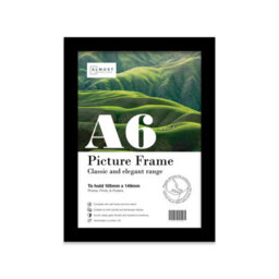 A6 Black Picture Frame Fits A6 (10.5 X 14.8Cm - 4.1 X 5.8In) Poster, Photo, Artwork, Or Print. - thumbnail 1