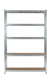 Rhino Racking 2 Bays - 180 X 120 X 45Cm - Galvanised - 5 Tier Boltless Heavy Duty Garage Shelving Unit - 1000Kg Load Weight - thumbnail 3