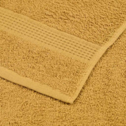 Berkfield Wash Towels 10 Pcs Frogn Gold 30X30 Cm 100% Cotton - thumbnail 6