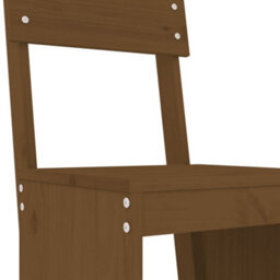 Berkfield 5 Piece Garden Bar Set Honey Brown Solid Wood Pine - thumbnail 5