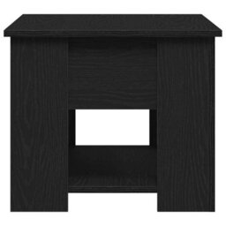 Berkfield Black Oak Coffee Table 79X49X41 Cm Made Of Engineered Wood - thumbnail 7