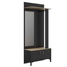 Diagone Oak & Black Hallway Unit - thumbnail 3
