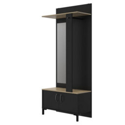 Diagone Oak & Black Hallway Unit - thumbnail 4