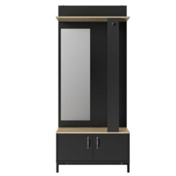 Diagone Oak & Black Hallway Unit - thumbnail 2