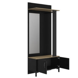 Diagone Oak & Black Hallway Unit - thumbnail 5