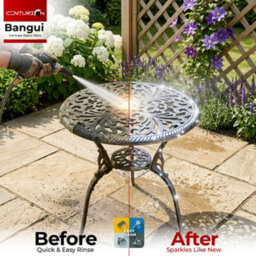 Centurion Supports Bangui Garden And Patio Cast Aluminium Bistro Table Grey - thumbnail 5