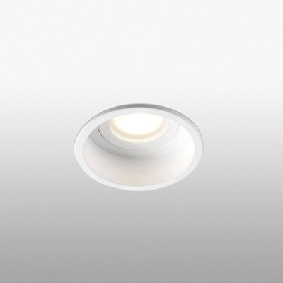 Luminosa Lighting Luminosa Hyde White Round Recessed Downlight Ip44, Gu10 - image 1