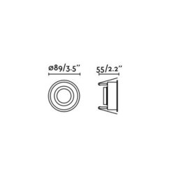Luminosa Lighting Luminosa Hyde White Round Recessed Downlight Ip44, Gu10 - thumbnail 3