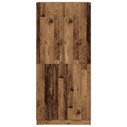 Vidaxl Wardrobe Old Wood 80X52X180 Cm Engineered Wood - thumbnail 4