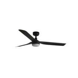 Luminosa Lighting Luminosa Punt Medium 3 Blade Ceiling Fan Matt White, Walnut With Light 3000 - 4200 - 6500K Tuya Smart System - thumbnail 1