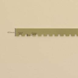 (Pack Of 2) Small Dentil Trims - 1M Long - Wall And Shelf Edging Mdf Wood - (By Trims & Co.) - thumbnail 2