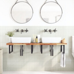 Berkfield Bathroom Vanity Top Oil Finished 140X50X4 Cm Solid Wood Acacia - thumbnail 2