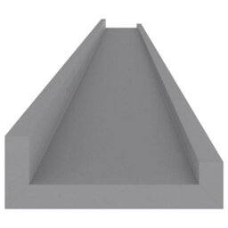 Berkfield Wall Shelves 4 Pcs Grey 115X9X3 Cm - thumbnail 7