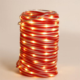 My Smart Buy 10M Candy Cane Warm White Festive Tube Light - 100 Micro Leds, 8 Function Controller, Battery Operated - Indoor Outdoor Display - thumbnail 7