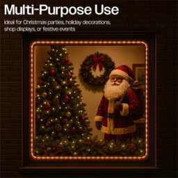 My Smart Buy 10M Candy Cane Warm White Festive Tube Light - 100 Micro Leds, 8 Function Controller, Battery Operated - Indoor Outdoor Display - thumbnail 4