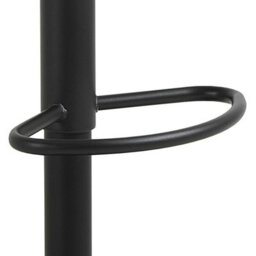 Wyld Haus Nairobi Swivel Bar Stool Set Of 2 Black Faux Leather & Oak Veneer, Height Adjustable 64 85 Cm - thumbnail 6