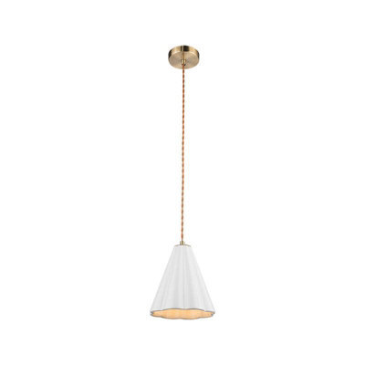 Edit Iris Ceramic Ceiling Pendant Light Natural