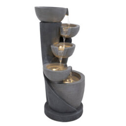 MonsterShop Outdoor Water Feature Garden Fountain Led Plug-In Pump Illusion Lagoon - thumbnail 2