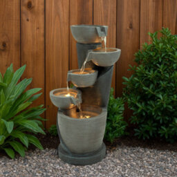 MonsterShop Outdoor Water Feature Garden Fountain Led Plug-In Pump Illusion Lagoon - thumbnail 4