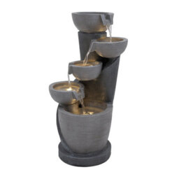 MonsterShop Outdoor Water Feature Garden Fountain Led Plug-In Pump Illusion Lagoon - thumbnail 1