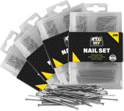 SOL 1000Pk Assorted Nails For Wood, Iron Nails For Hanging Pictures - Long, Medium And Small Wall Nails For Diy And Crafts, Woodwork - thumbnail 8