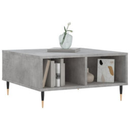 Berkfield Coffee Table Concrete Grey 60X60X30 Cm Engineered Wood - thumbnail 3