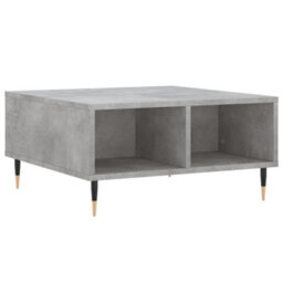 Berkfield Coffee Table Concrete Grey 60X60X30 Cm Engineered Wood - thumbnail 2