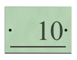 Reversed Slate Number 10 Chartwell Green 14 X 9Cm - thumbnail 1