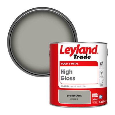 Leyland Trade Wood & Metal High Gloss Paint Boulder Creek (Ppg0999-3) 2.5L - image 1