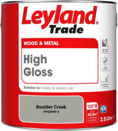 Leyland Trade Wood & Metal High Gloss Paint Boulder Creek (Ppg0999-3) 2.5L - thumbnail 2