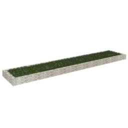 Berkfield Gabion Raised Bed Galvanised Steel 500X100X20 Cm - thumbnail 1