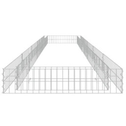 Berkfield Gabion Raised Bed Galvanised Steel 500X100X20 Cm - thumbnail 4