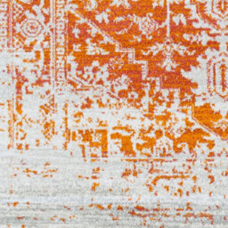 Livabliss Harput-Vintage Grey Blue Orange White Traditional Boho Living Dining Bedroom Rug 80 X 150 Cm Easy Care, Non Shedding - thumbnail 7