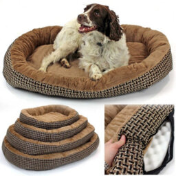 Actiaspet Medium Deluxe Orthopaedic Soft Dog Bed Pet Warm Basket Fleece Lining Cushion Puppy Cat - thumbnail 1