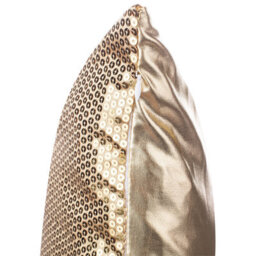 Beliani Set Of 2 Decorative Cushions Aster 45 X 45 Cm Gold Solid - thumbnail 3