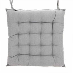 Dibor Set Of 2 Grey Indoor Outdoor Seat Pads Chair Cushions (L)40Cm X (W)40Cm - thumbnail 2