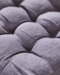 Dibor Set Of 2 Grey Indoor Outdoor Seat Pads Chair Cushions (L)40Cm X (W)40Cm - thumbnail 3