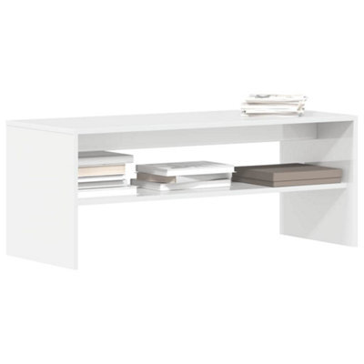 Berkfield Tv Cabinet High Gloss White 100X40X40 Cm Engineered Wood - image 1