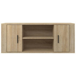 Berkfield Sturdy Tv Cabinet Sonoma Oak 100X35X40 Cm Engineered Wood - thumbnail 5