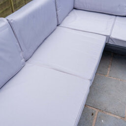 Jack Stonehouse Jsh Sicily 4 Seater Corner Patio Sofa Set With Polywood Coffee Table Grey Outdoor Garden Furniture 8Cm Padded Cushions - thumbnail 3