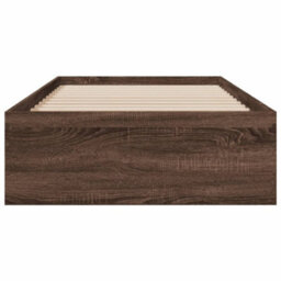Berkfield Bed Frame With Drawers Without Mattress Brown Oak 75X190 Cm Small Single - thumbnail 4