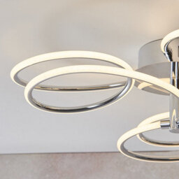 Luminosa Lighting Luminosa Eterne Led Semi Flush Light Chrome Plate & White Silicone - thumbnail 4